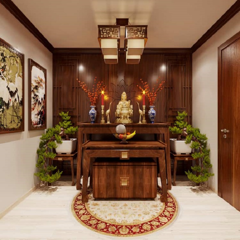 phòng thờ Phật đẹp