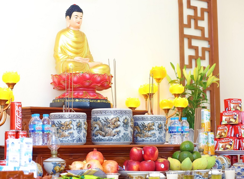 Bát hương thờ Phật 