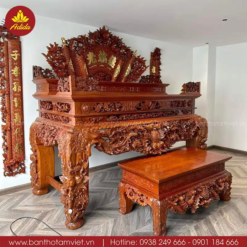bàn thờ gỗ Hương 