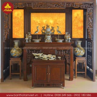 Bàn thờ đứng gỗ Hương Đá đẳng cấp, sang trọng - TT414